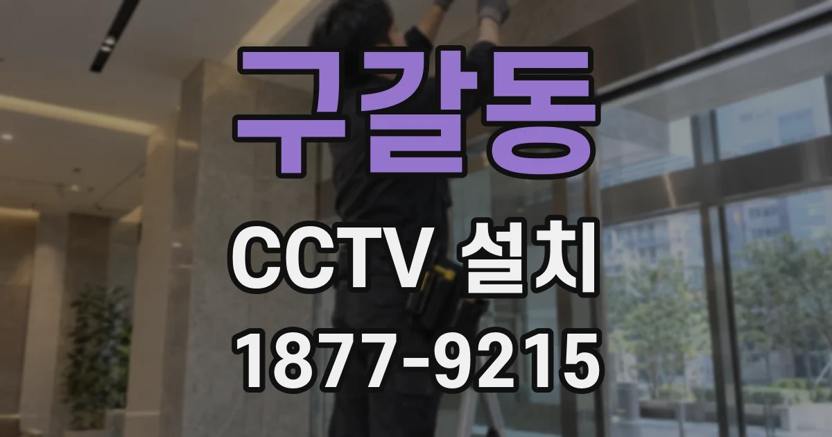 구갈동 CCTV 설치