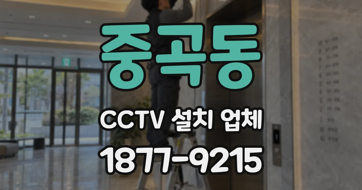 중곡동 CCTV 설치 업체