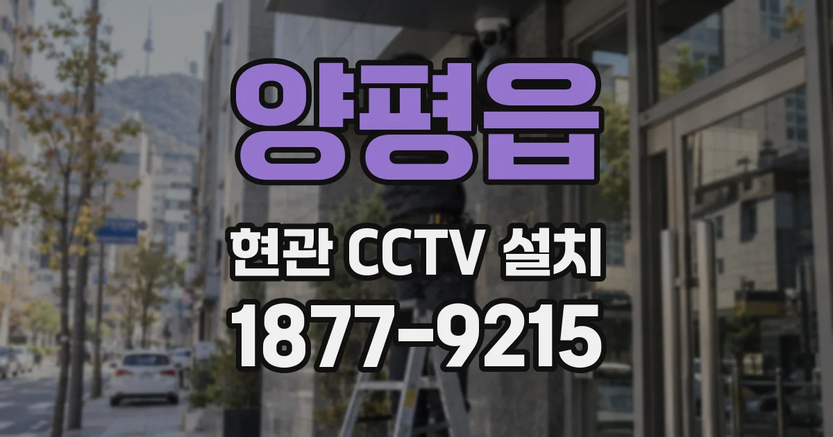 양평읍 현관 CCTV 설치