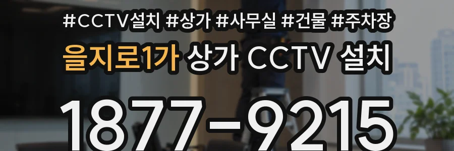 을지로1가 상가 CCTV 설치