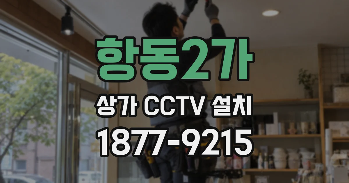 항동2가 상가 CCTV 설치