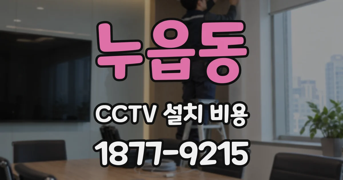 누읍동 CCTV 설치 비용