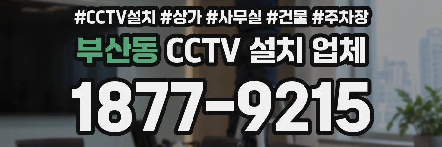 부산동 CCTV 설치 업체
