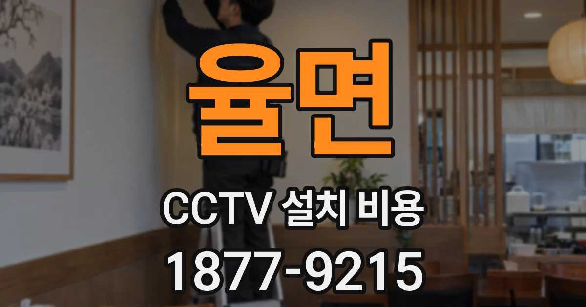 율면 CCTV 설치 비용