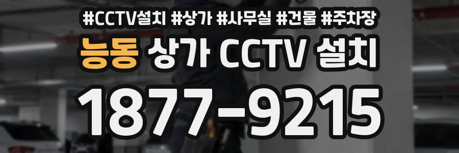 능동 상가 CCTV 설치