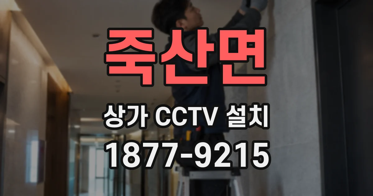 죽산면 상가 CCTV 설치