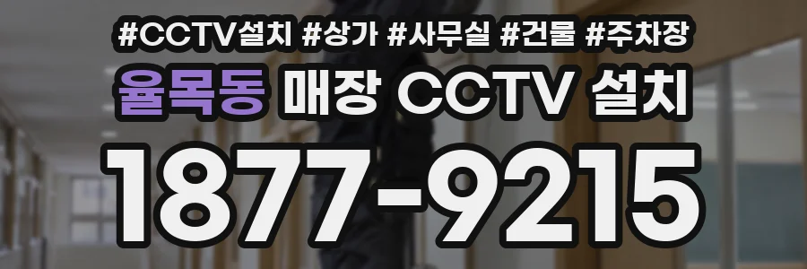 율목동 매장 CCTV 설치