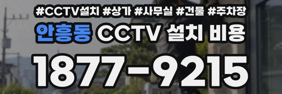 안흥동 CCTV 설치 비용