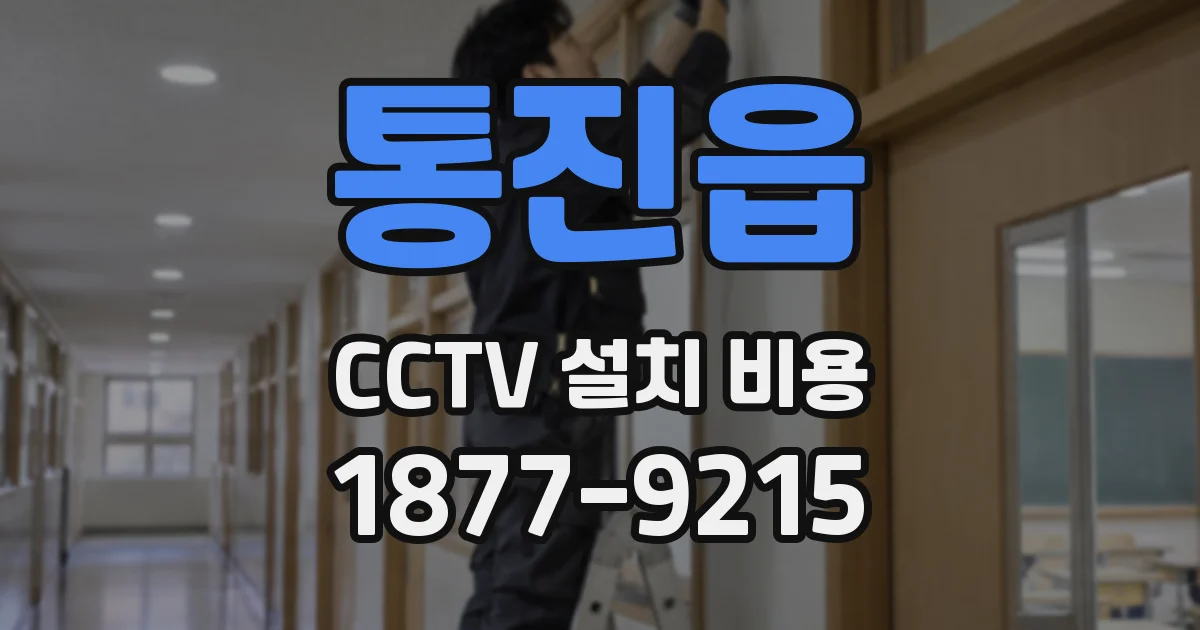 통진읍 CCTV 설치 비용