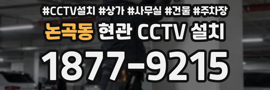논곡동 현관 CCTV 설치