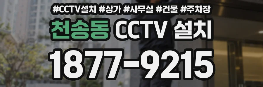 천송동 CCTV 설치