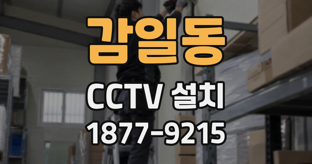 감일동 CCTV 설치