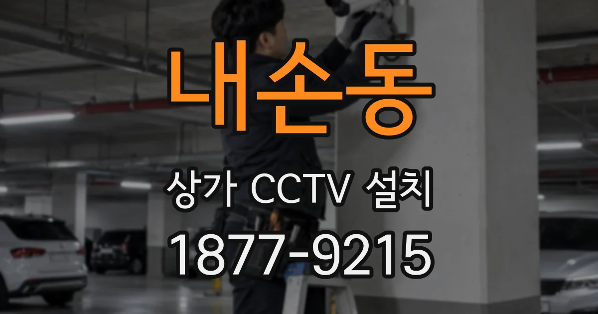 내손동 상가 CCTV 설치