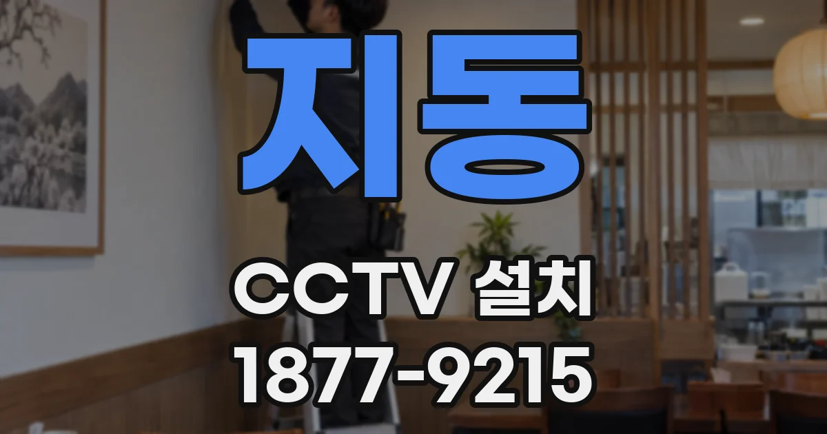 지동 CCTV 설치