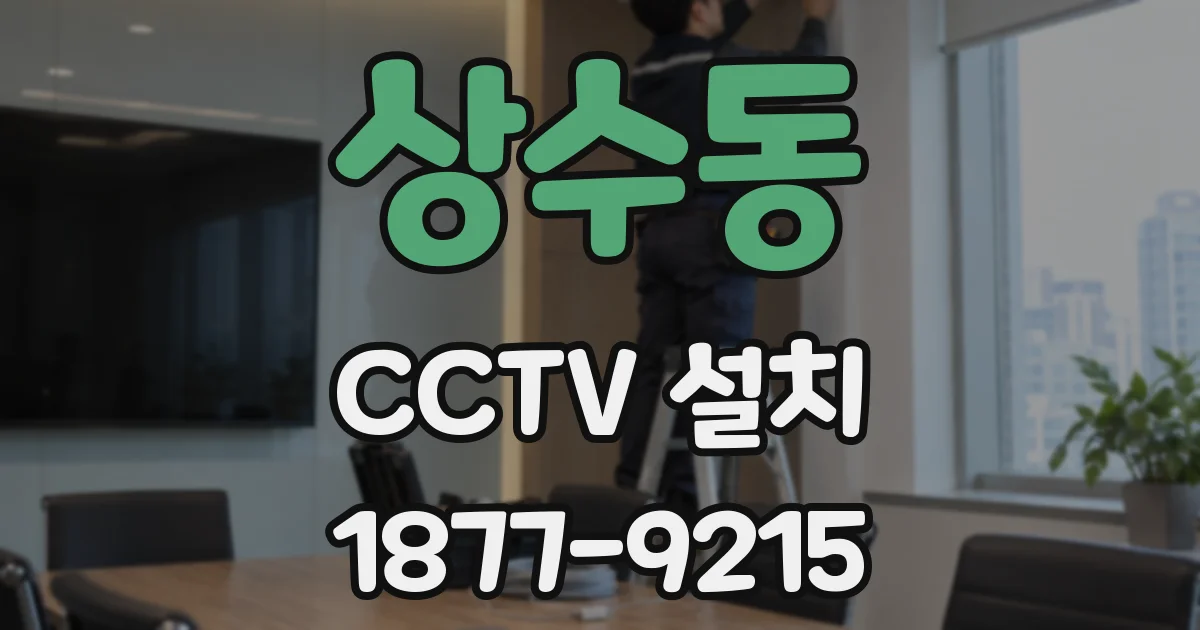 상수동 CCTV 설치