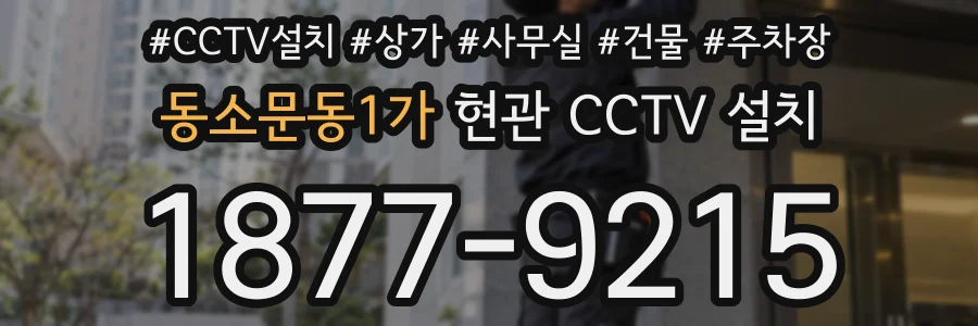 동소문동1가 현관 CCTV 설치