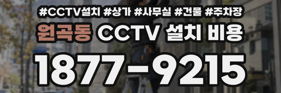 원곡동 CCTV 설치 비용