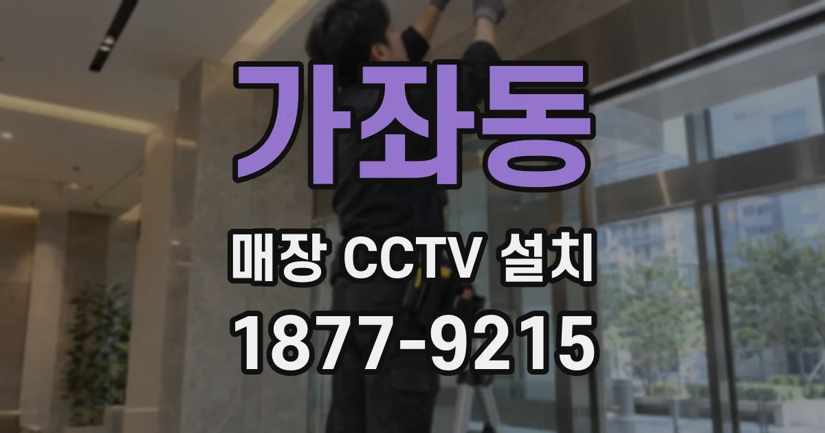 가좌동 매장 CCTV 설치