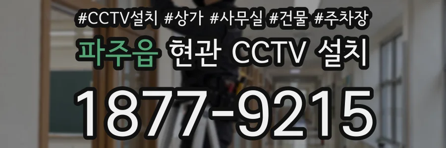 파주읍 현관 CCTV 설치