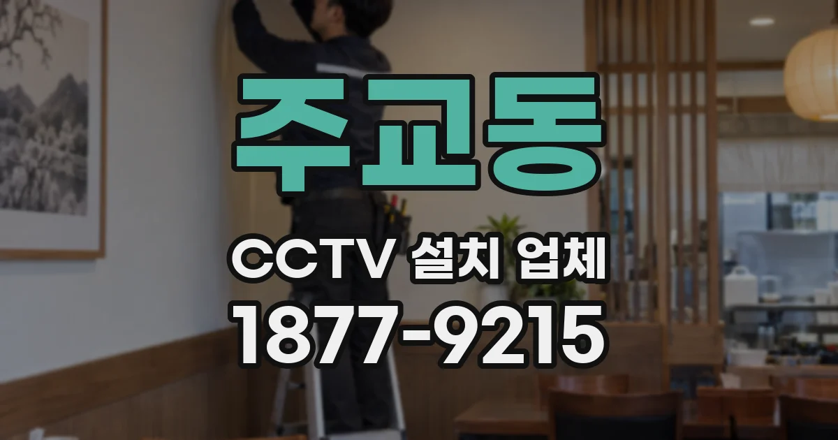 주교동 CCTV 설치 업체