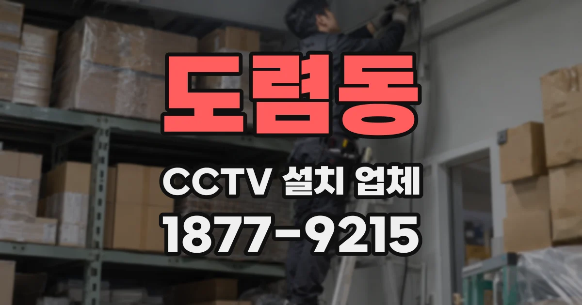 도렴동 CCTV 설치 업체