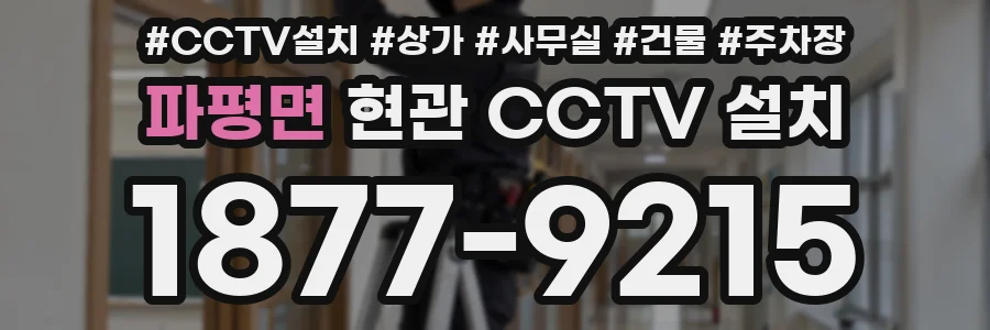 파평면 현관 CCTV 설치