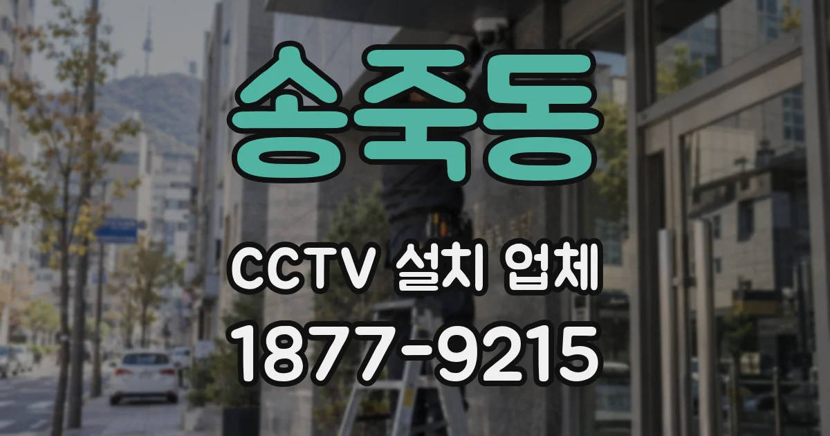 송죽동 CCTV 설치 업체