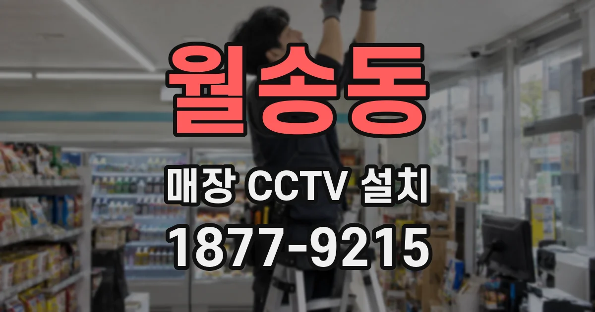 월송동 매장 CCTV 설치