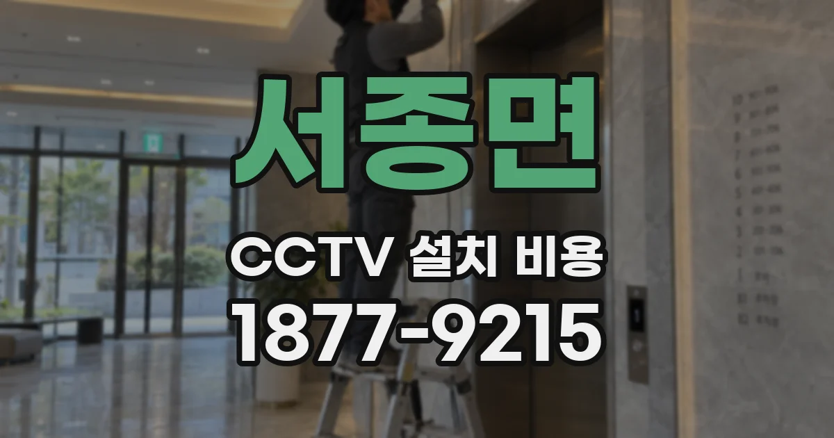 서종면 CCTV 설치 비용
