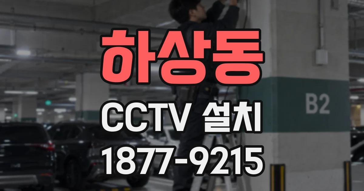 하상동 CCTV 설치