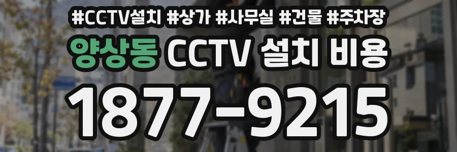 양상동 CCTV 설치 비용