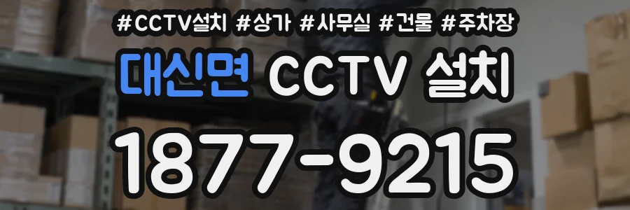 대신면 CCTV 설치