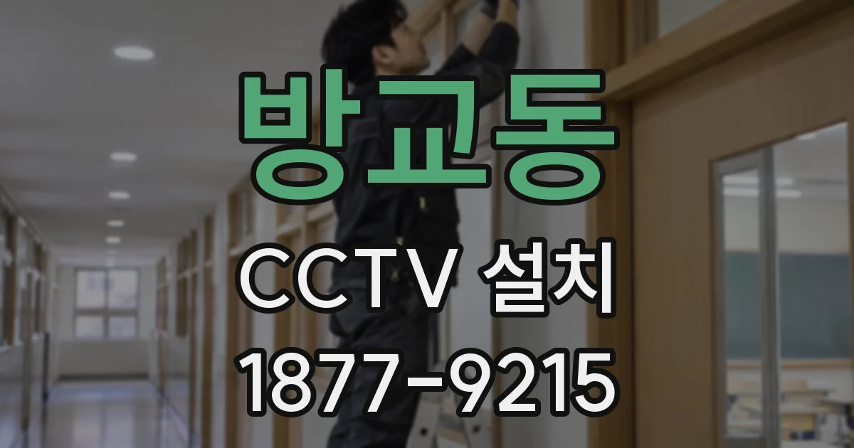 방교동 CCTV 설치