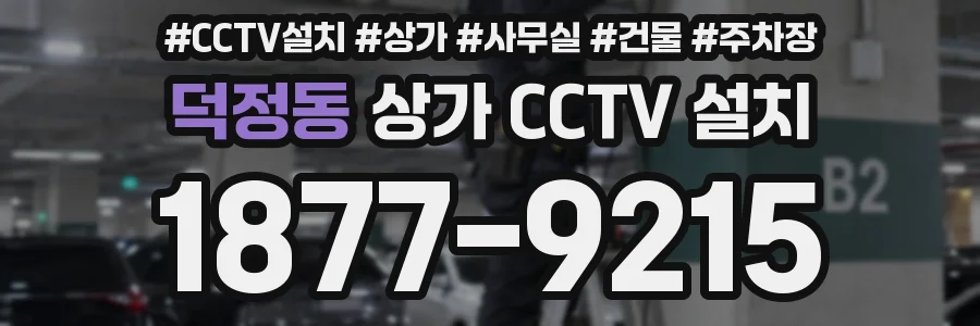 덕정동 상가 CCTV 설치