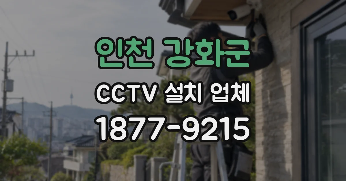인천 강화군 CCTV 설치 업체