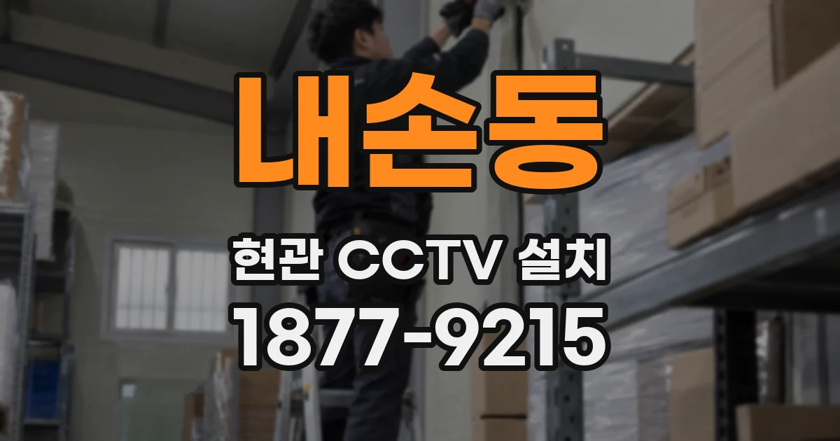 내손동 현관 CCTV 설치