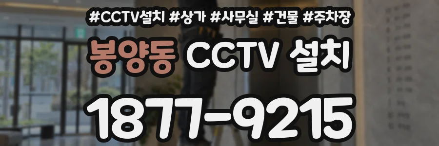 봉양동 CCTV 설치
