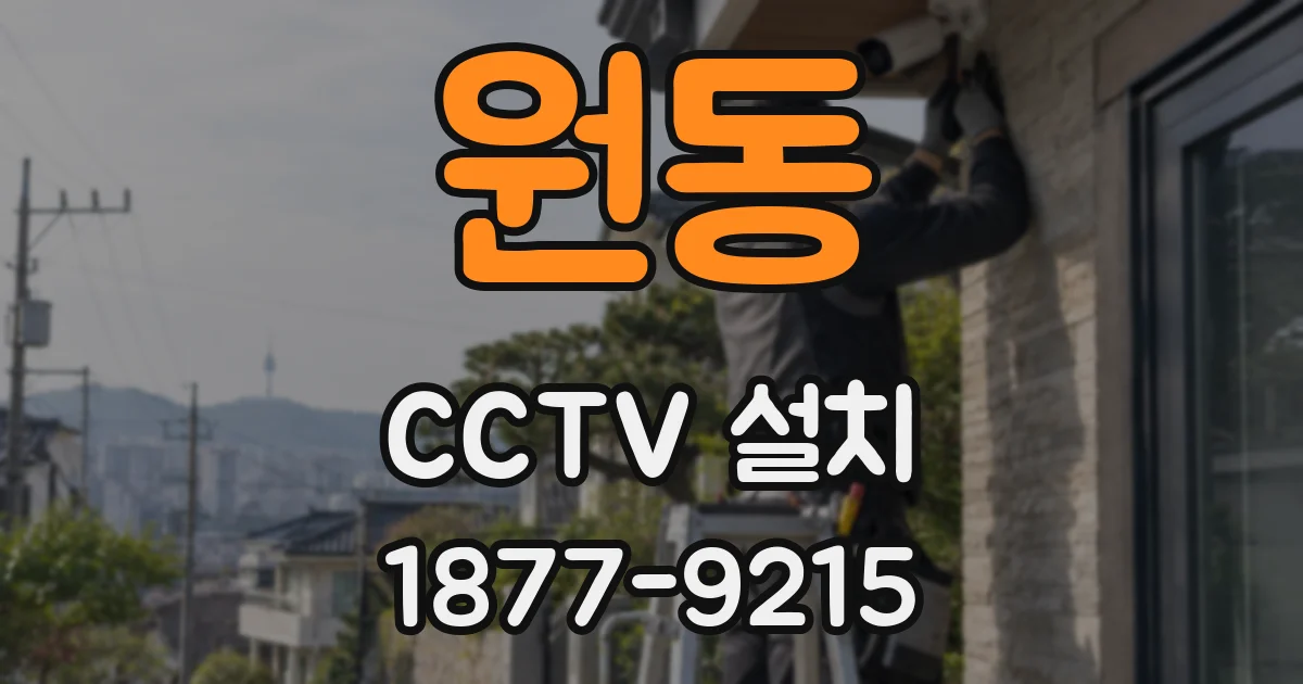 원동 CCTV 설치
