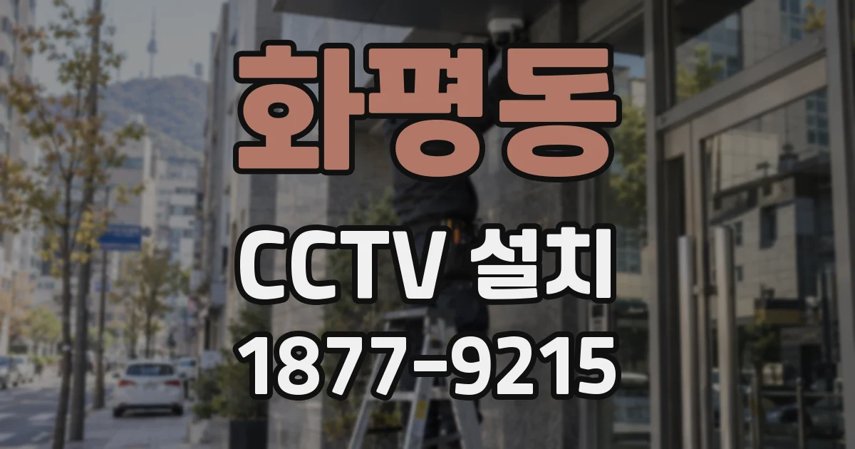 화평동 CCTV 설치