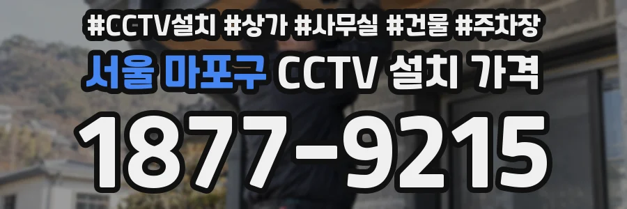 서울 마포구 CCTV 설치 가격