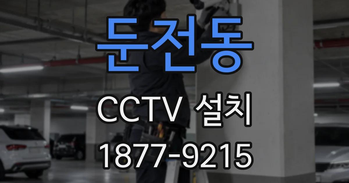 둔전동 CCTV 설치