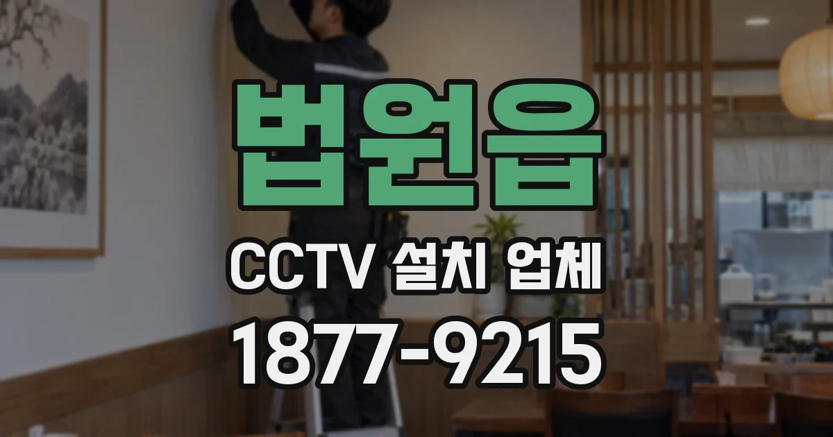 법원읍 CCTV 설치 업체