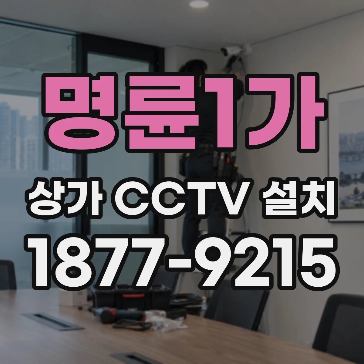 명륜1가 상가 CCTV 설치