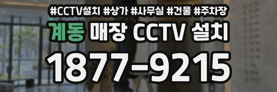 계동 매장 CCTV 설치