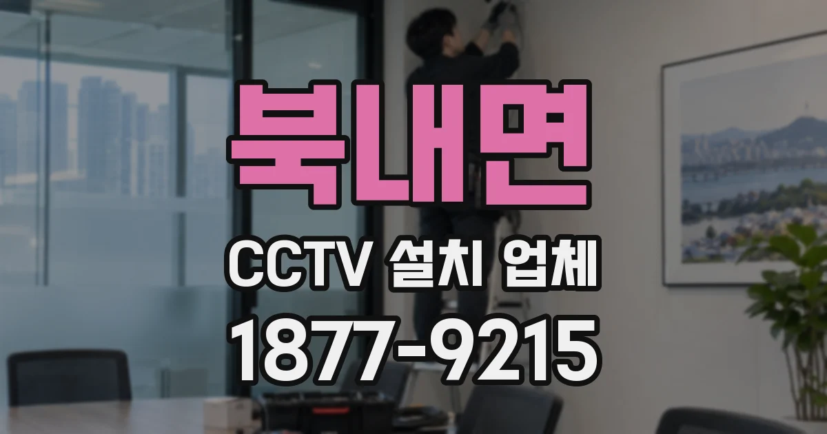 북내면 CCTV 설치 업체