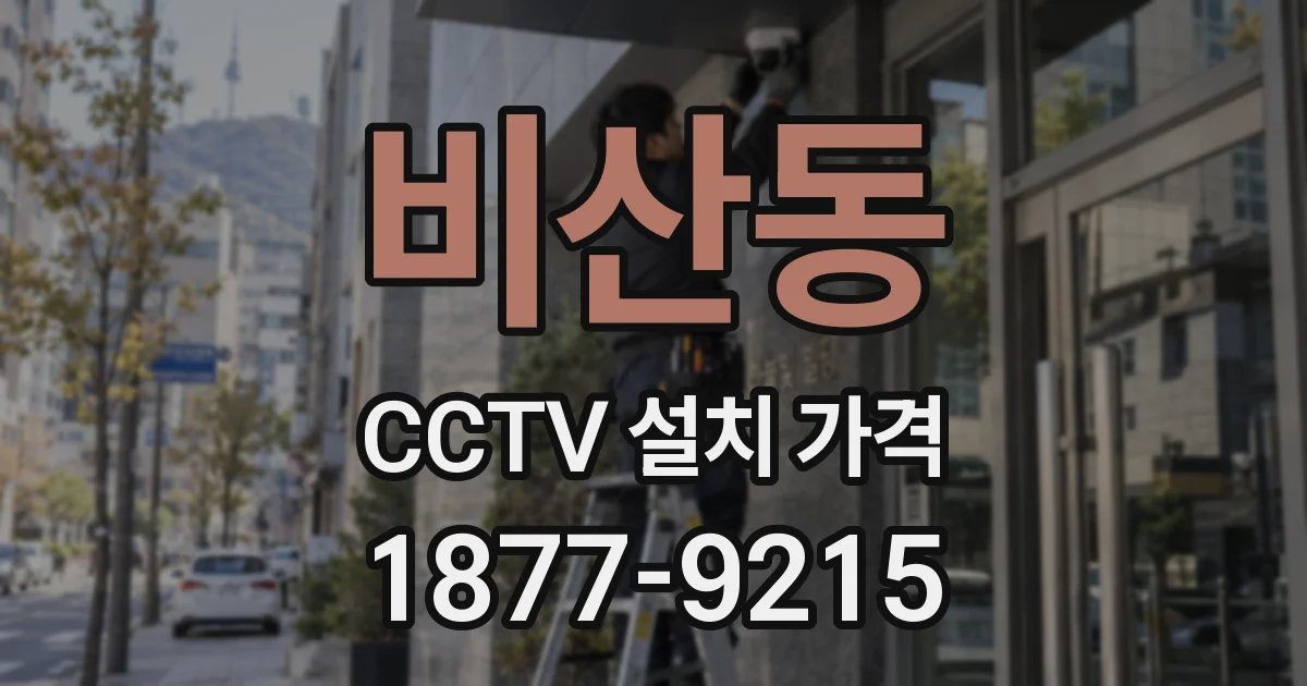 비산동 CCTV 설치 가격