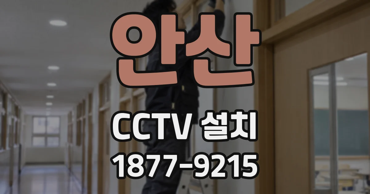 안산 CCTV 설치