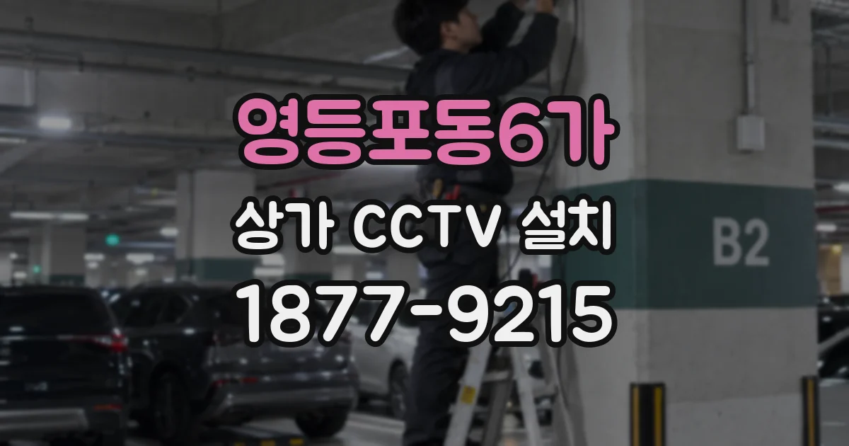 영등포동6가 상가 CCTV 설치
