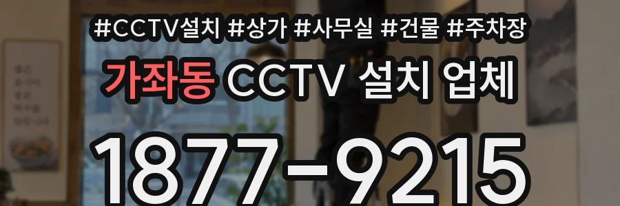 가좌동 CCTV 설치 업체