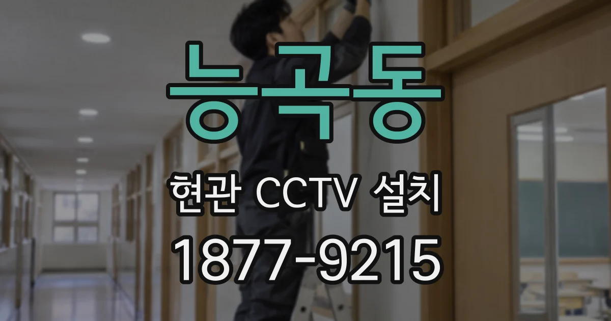 능곡동 현관 CCTV 설치